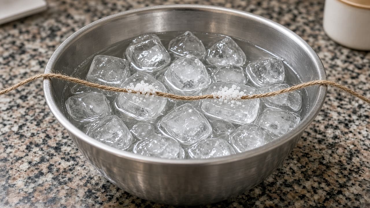 Pêche sur glace au sel